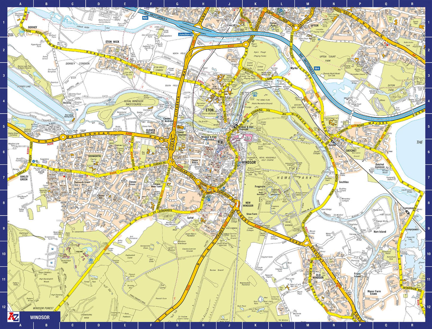 A-Z Map of  Windsor 1000 Piece Jigsaw