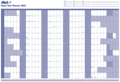 2027 YEARLY WALL PLANNER - MARK IT