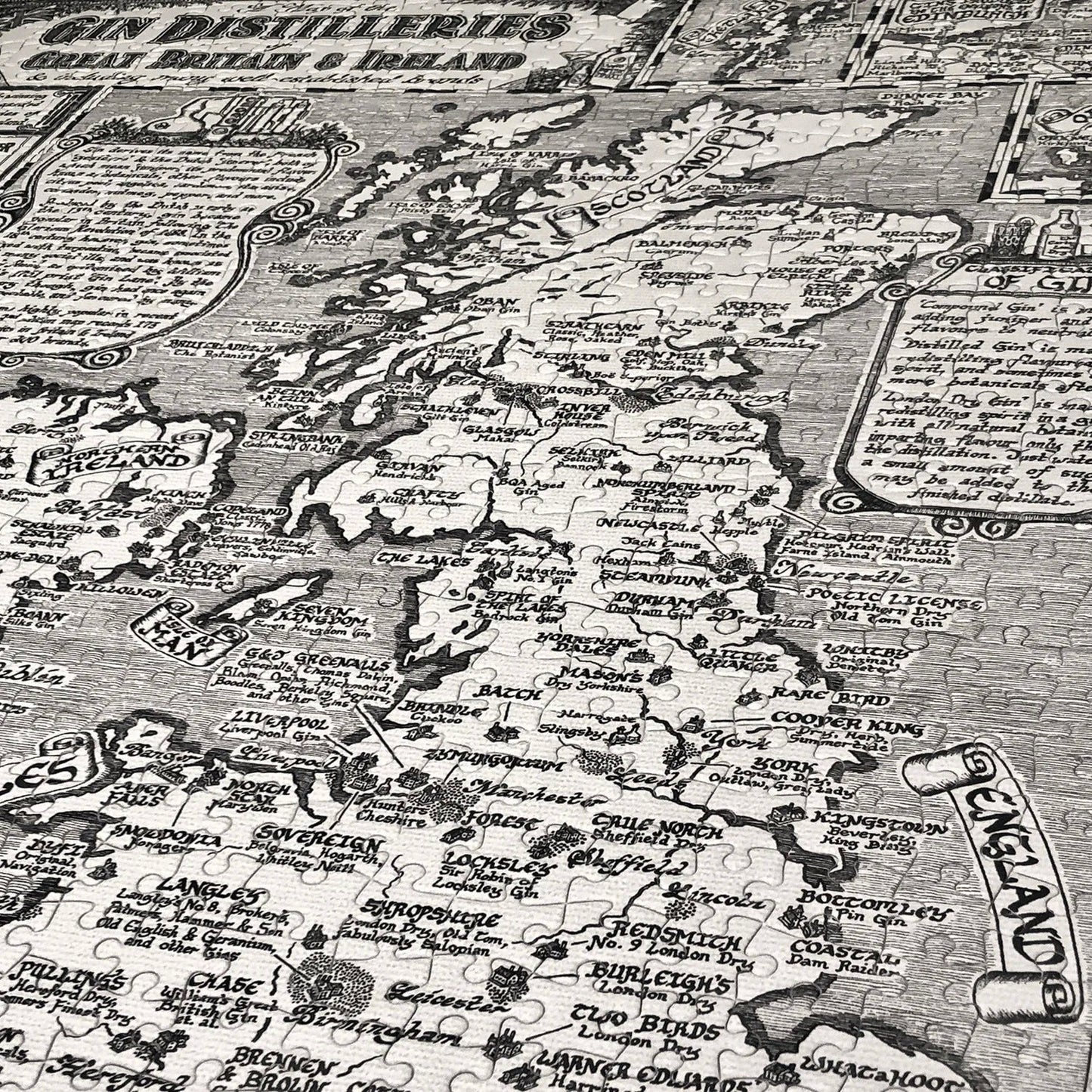 Gin Map Jigsaw 
Puzzle - 1000 pieces