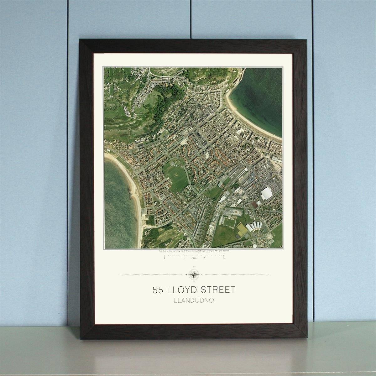 Map Gift - My Home Is Here - Personalised Wall Map