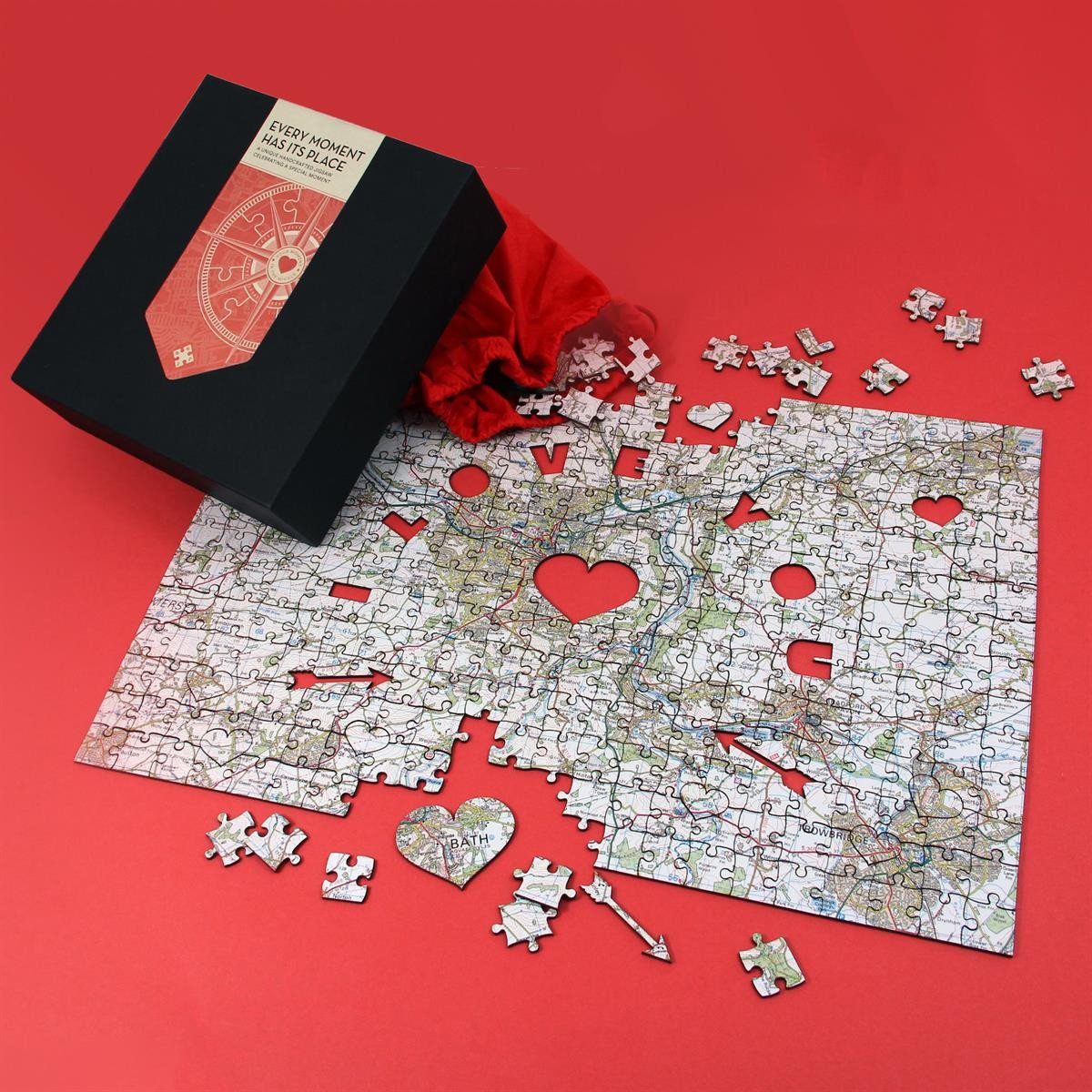 Map Gift - Personalised Special Places Wooden Jigsaw Puzzle