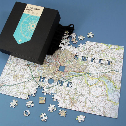Map Gift - Personalised Wooden Hometown Jigsaw Puzzle