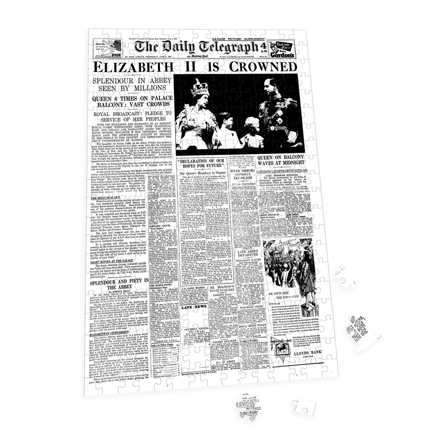 Personalised "The Telegraph" Front Page 400 Piece Jigsaw Puzzle 1