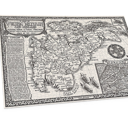 Viking Map of Britain & Ireland - 1000 piece Jigsaw Puzzle