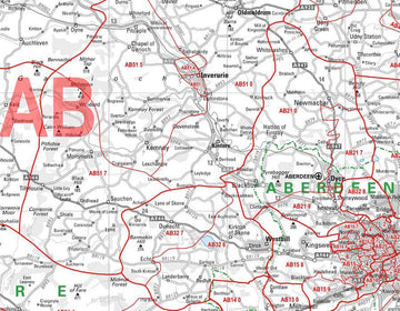 Postcode 3585 Map UK Postcode Maps – Geopacks
