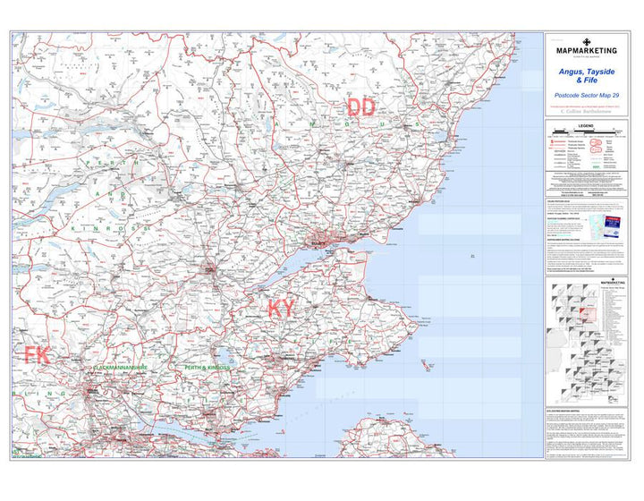 Postcode Map Ka19 UK Postcode Maps – Geopacks