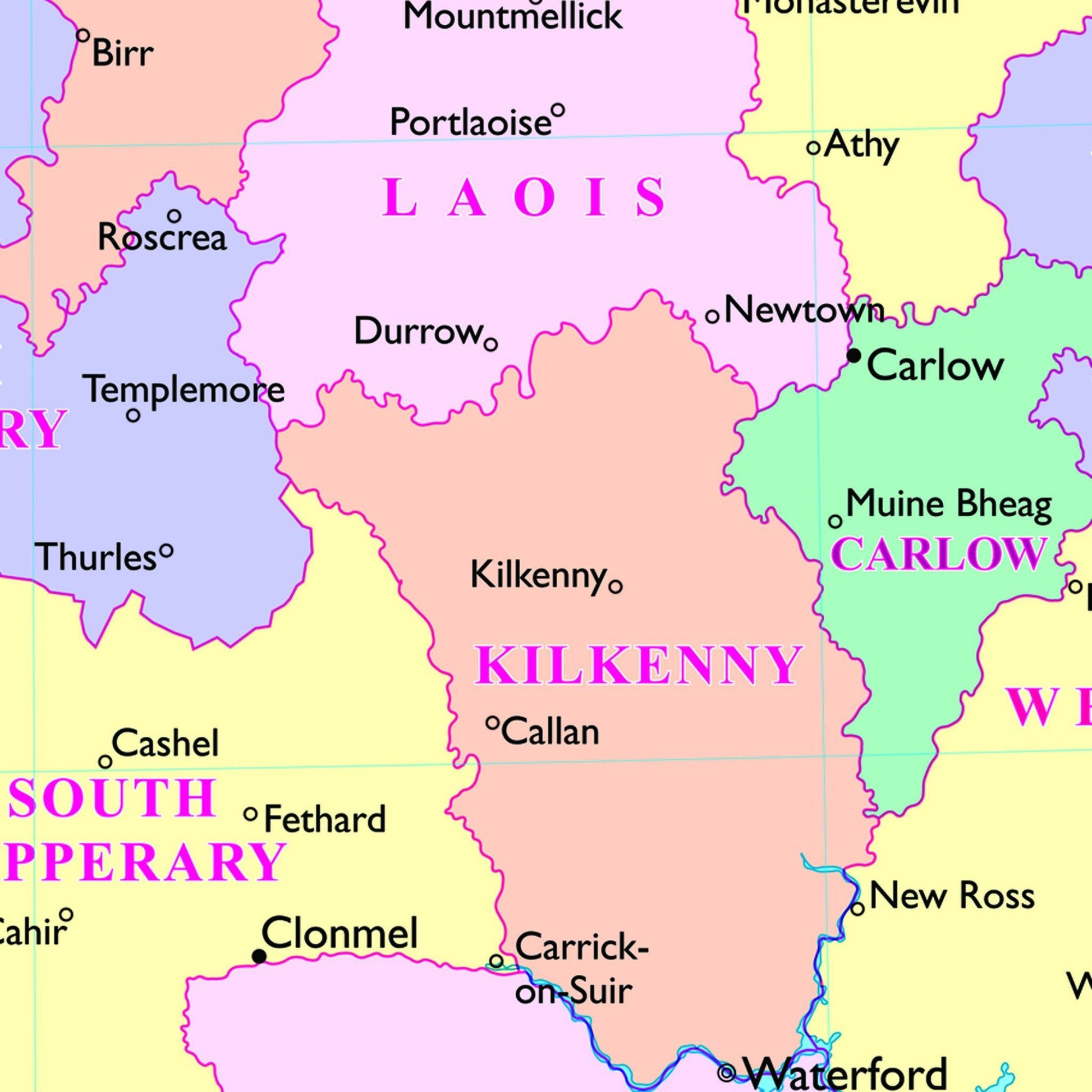 Wall Maps - Childrens Reversible Political/Physical Educational Wall Maps