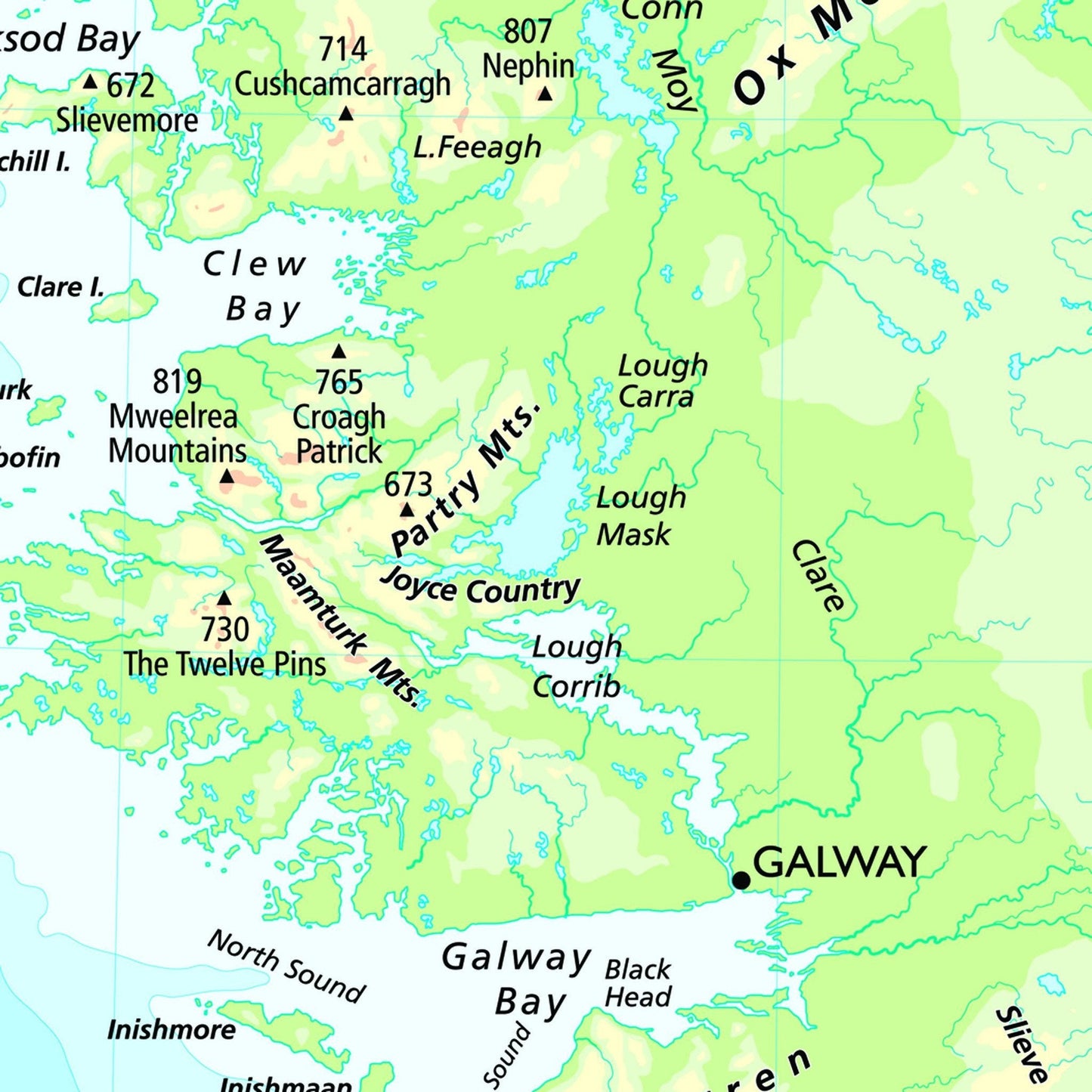 Wall Maps - Childrens Reversible Political/Physical Educational Wall Maps