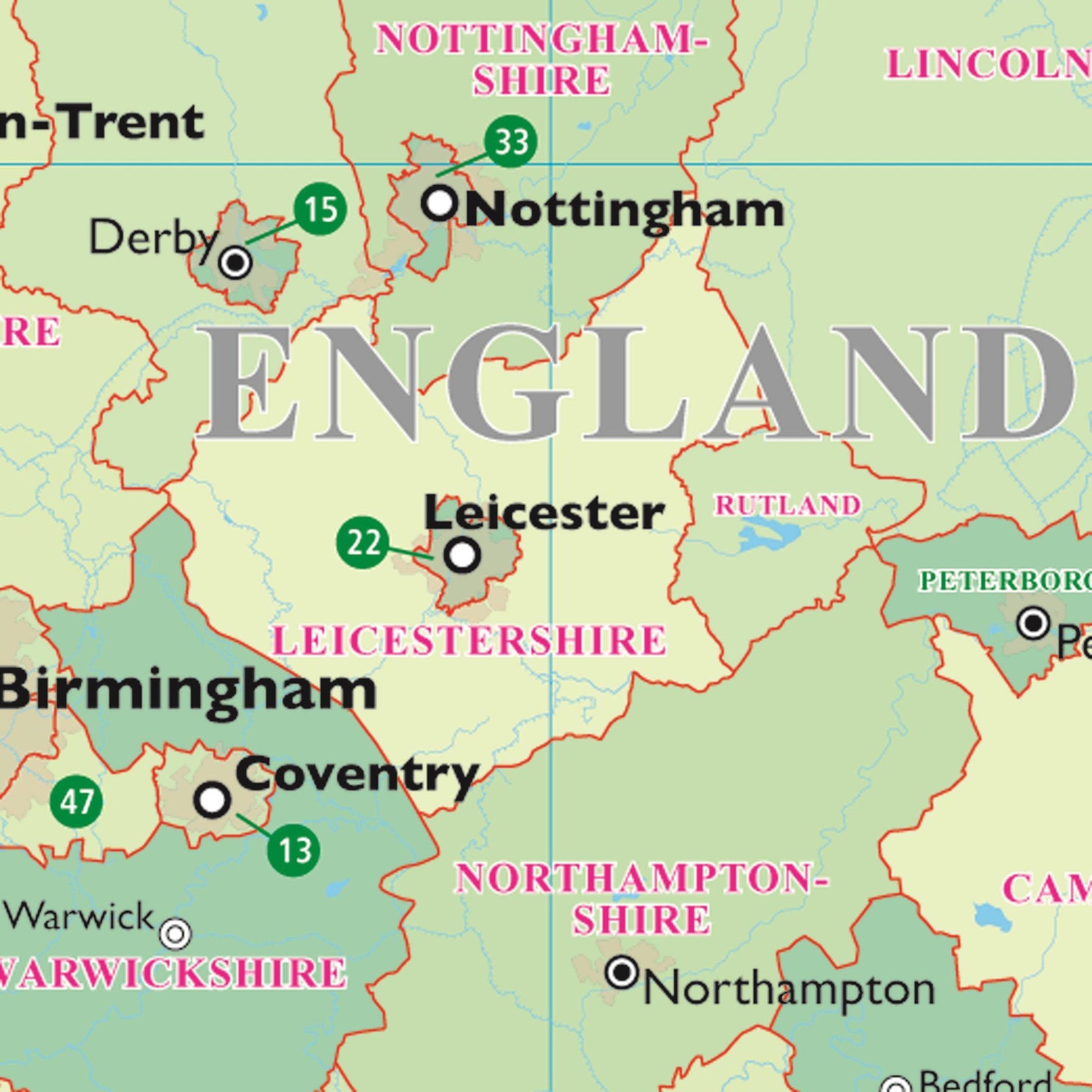 Wall Maps - Childrens Reversible Political/Physical Educational Wall Maps