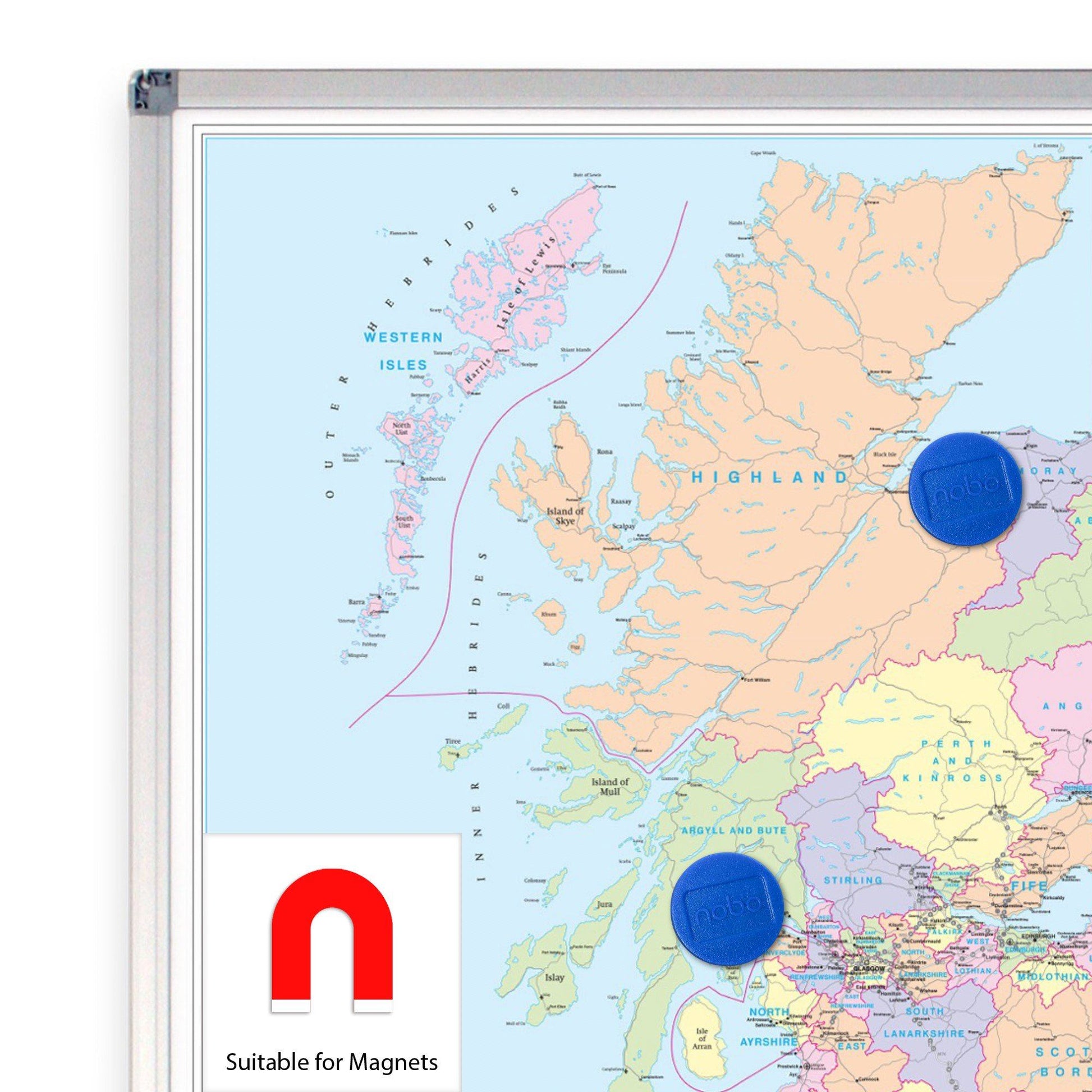 Wall Maps - East Anglia (North) Postcode Wall Map - Sector Map 15