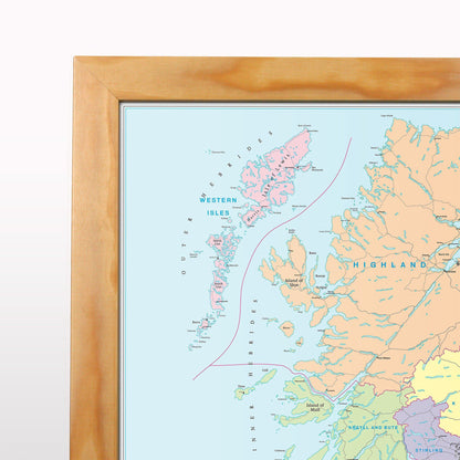 Wall Maps - Edinburgh And Borders Postcode Wall Map - Sector Map 26