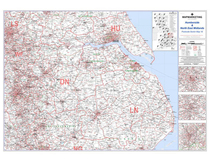 Northwest Postcode Map Size UK Postcode Maps – Geopacks