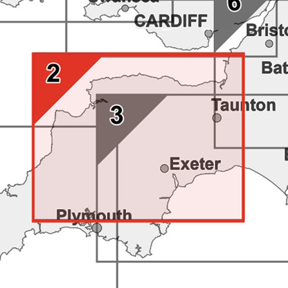 Wall Maps - North Devon Postcode Wall Map - Sector Map 2