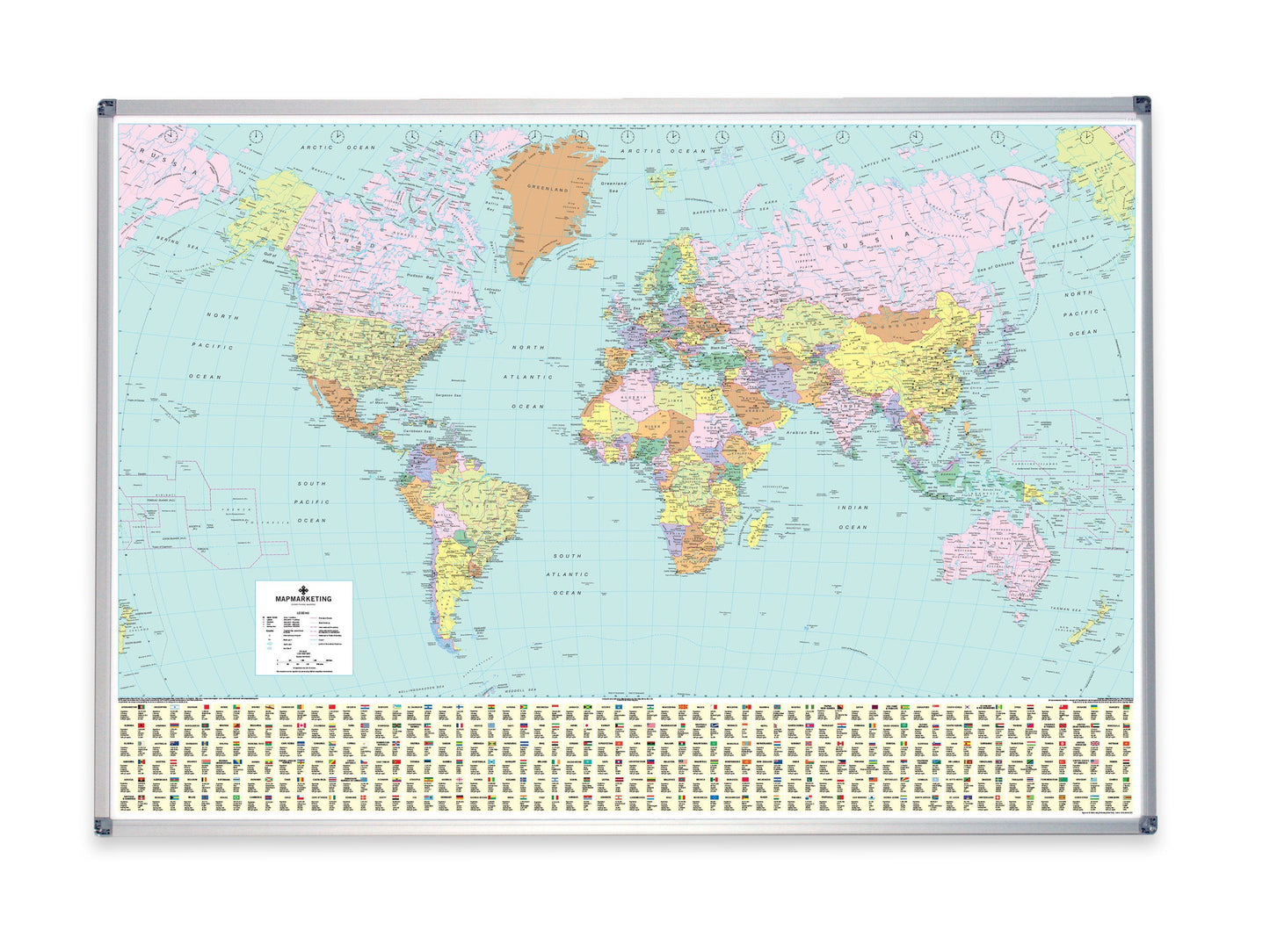 Wall Maps - World Political Wall Map