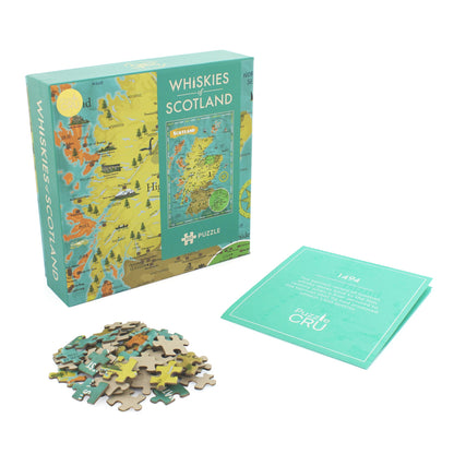 Whiskies of Scotland Map 500 Piece Puzzle