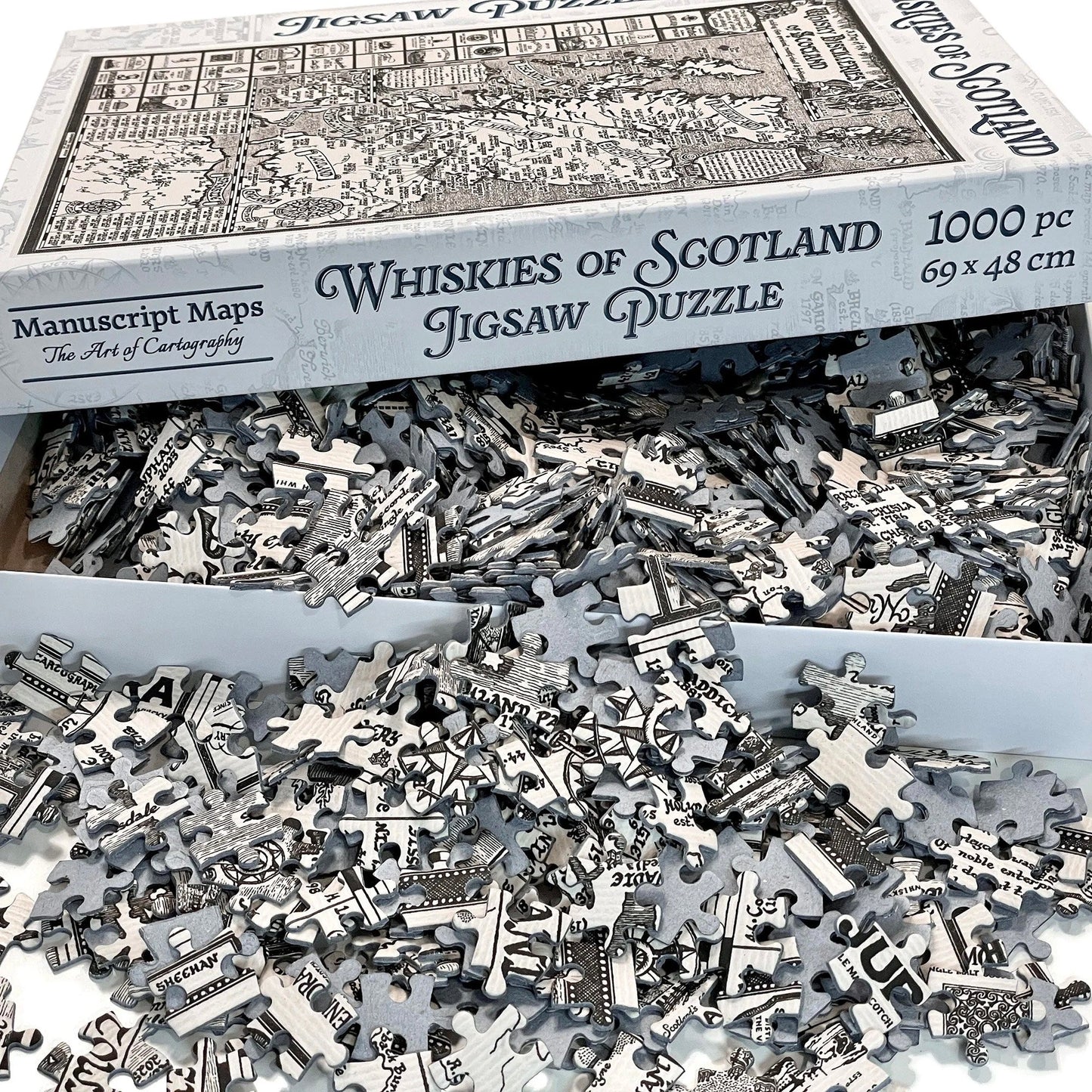 Scotland Whisky Map Jigsaw Puzzle - 1000 pieces