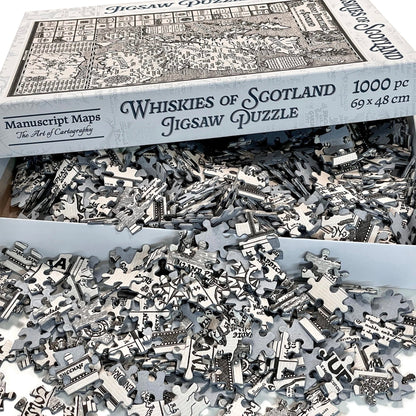 Scotland Whisky Map Jigsaw Puzzle - 1000 pieces