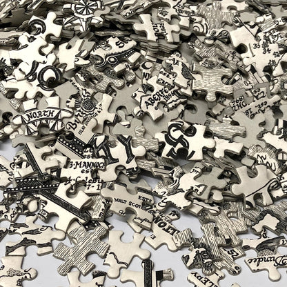 Scotland Whisky Map Jigsaw Puzzle - 1000 pieces