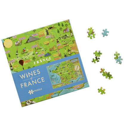 Wines of France Map 1000 Piece Jigsaw Puzzle