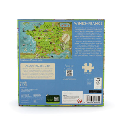 Wines of France Map 1000 Piece Jigsaw Puzzle