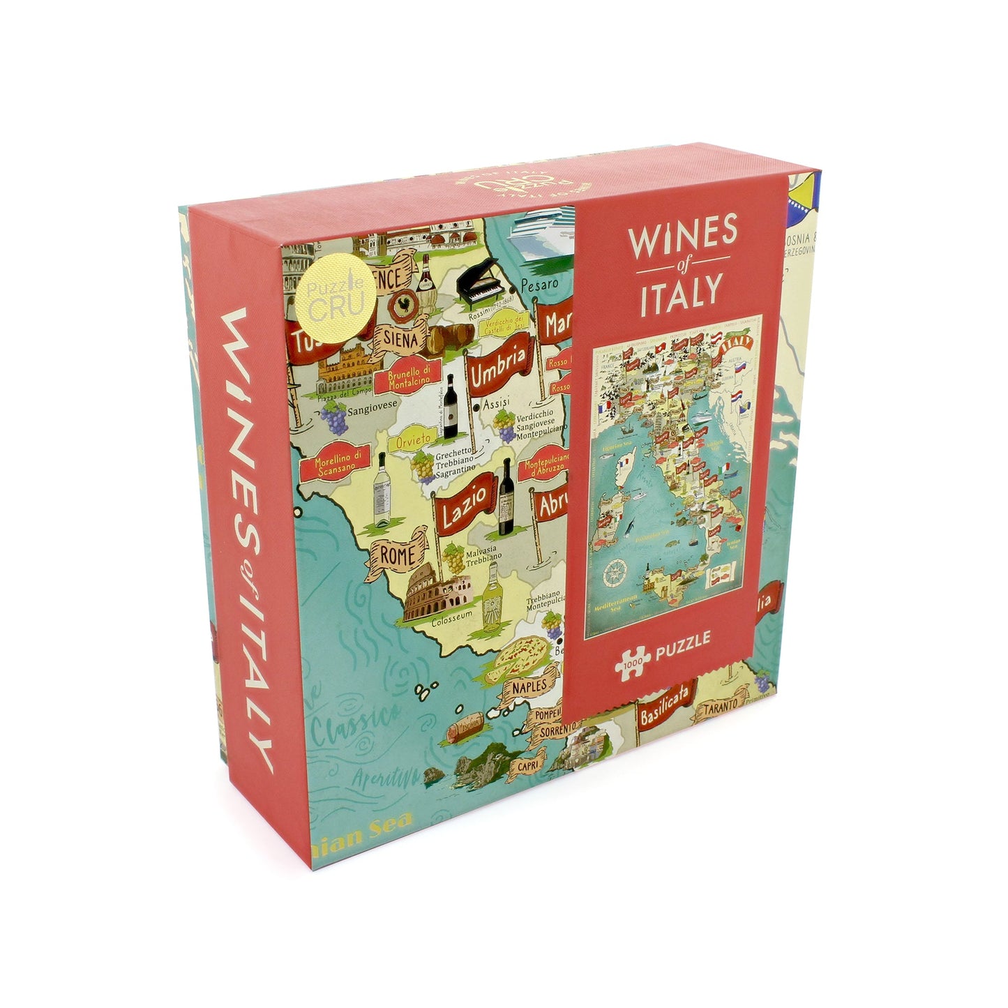 Wines of Italy Map 1000 Piece Jigsaw Puzzle