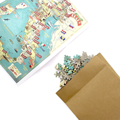 Wines of Italy Map 1000 Piece Jigsaw Puzzle