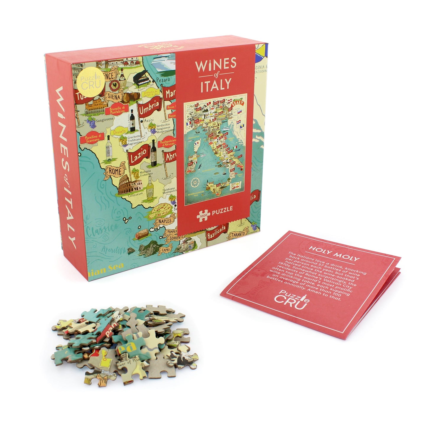 Wines of Italy Map 1000 Piece Jigsaw Puzzle