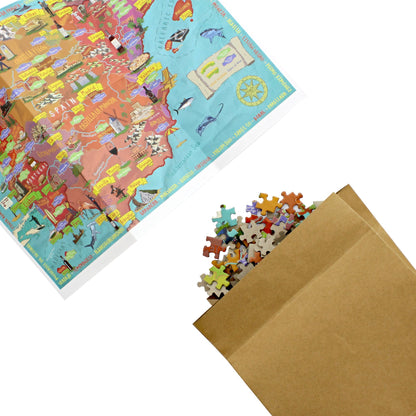 Wines of Spain and Portugal Map 1000 Piece Jigsaw Puzzle