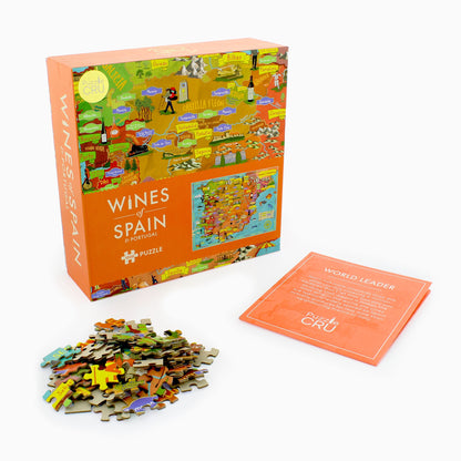 Wines of Spain and Portugal Map 1000 Piece Jigsaw Puzzle
