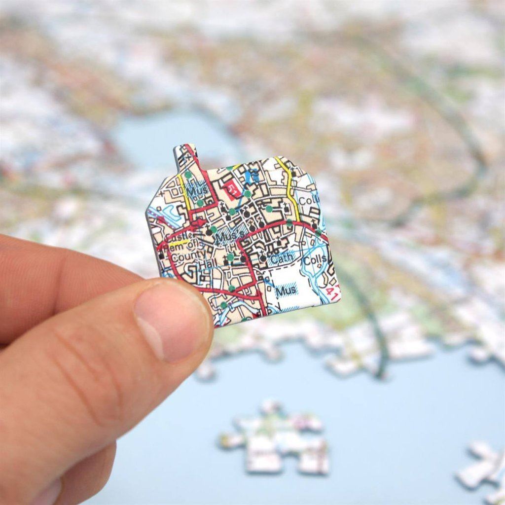 Personalised Framed Map Jigsaw Bundle