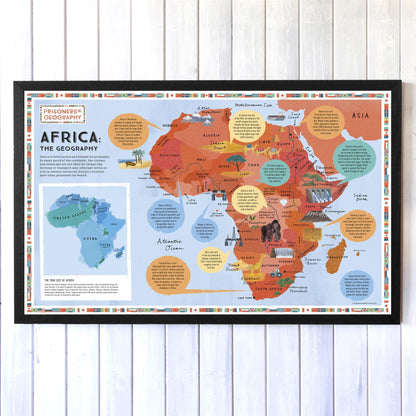 Africa Educational Wall Map - Prisoners of Geography