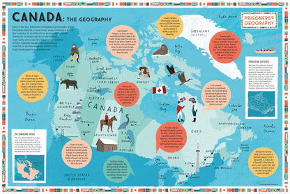 Canada Educational Wall Map - Prisoners of Geography
