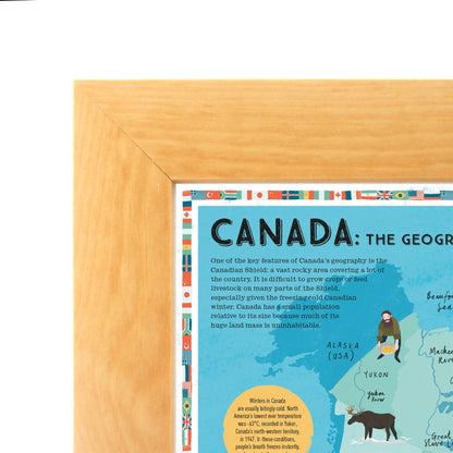 Canada Educational Wall Map - Prisoners of Geography