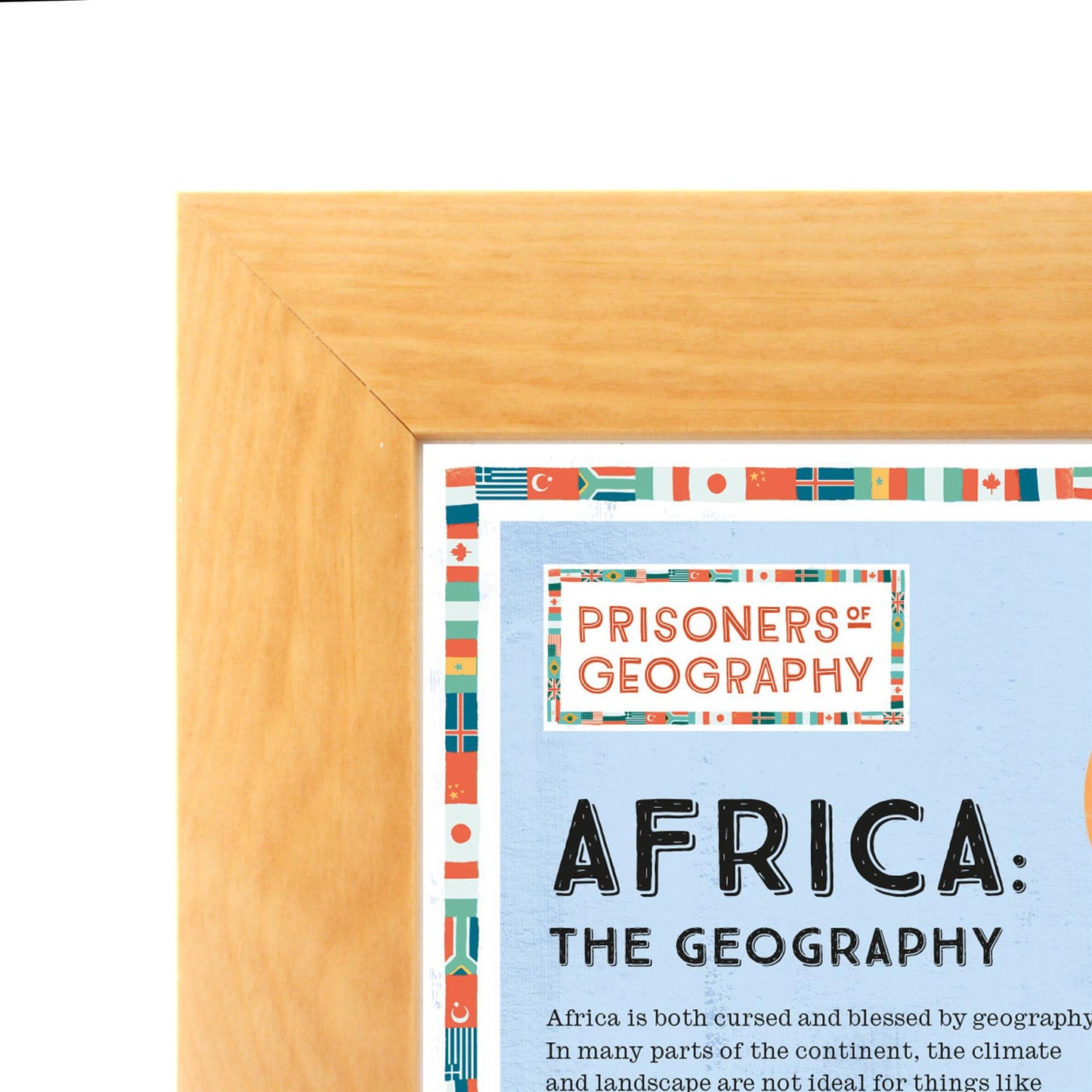 Africa Educational Wall Map - Prisoners of Geography