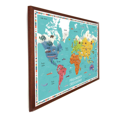 World Educational Wall Map - Prisoners of Geography