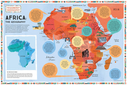 Africa Educational Wall Map - Prisoners of Geography