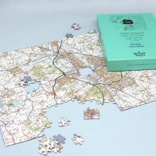 Personalised Framed Map Jigsaw Bundle