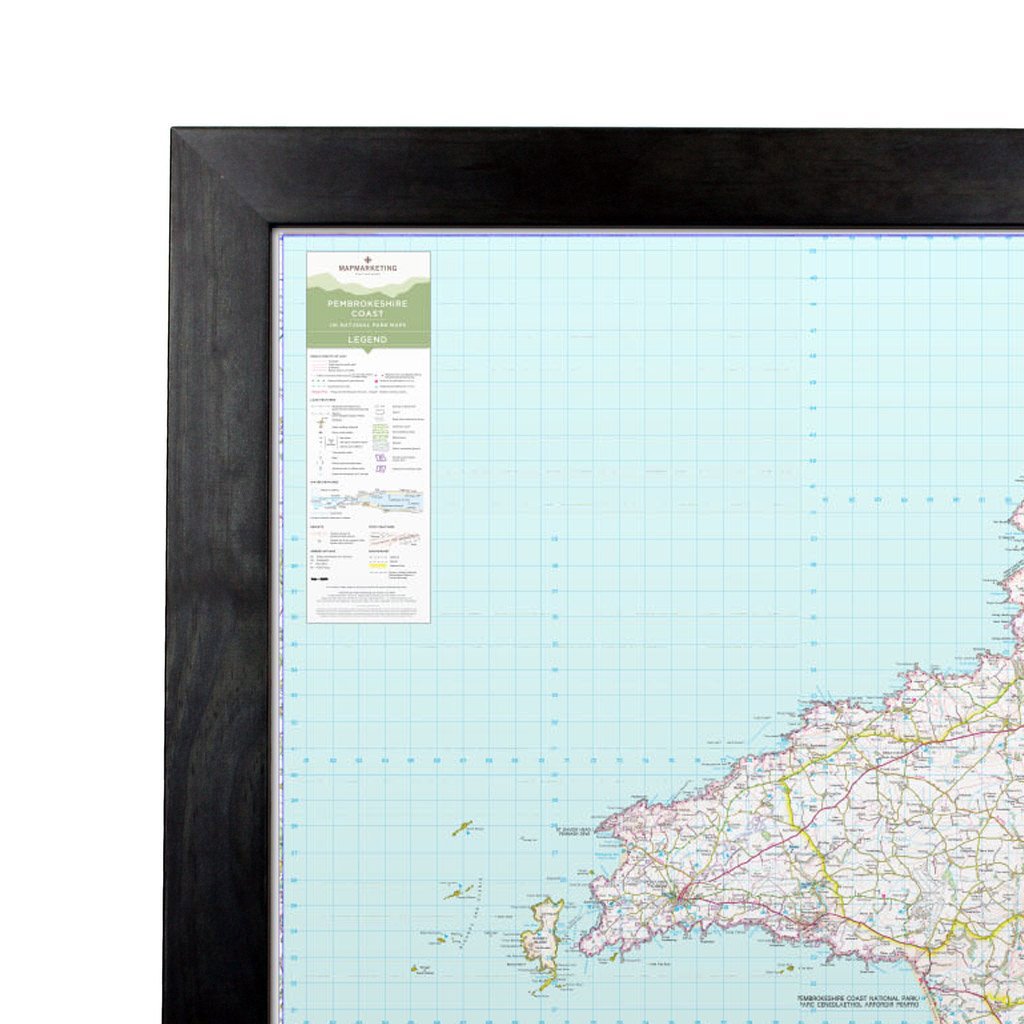 Pembrokeshire - UK National Park Wall Map