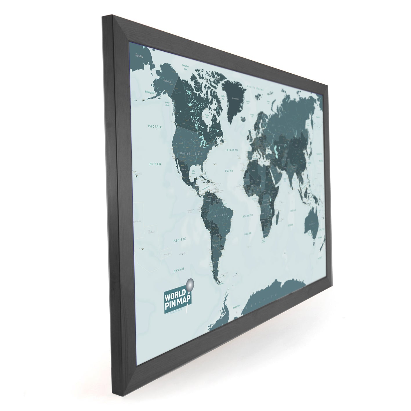 World Map Pinboard