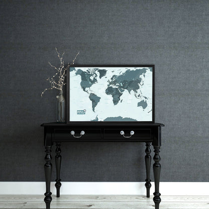 World Map Pinboard
