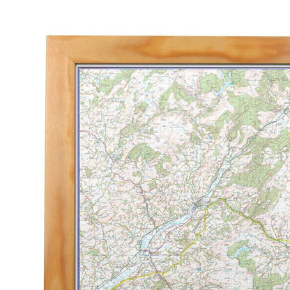 Ireland Political Map - Irish Wall Map with Roads and County Borders