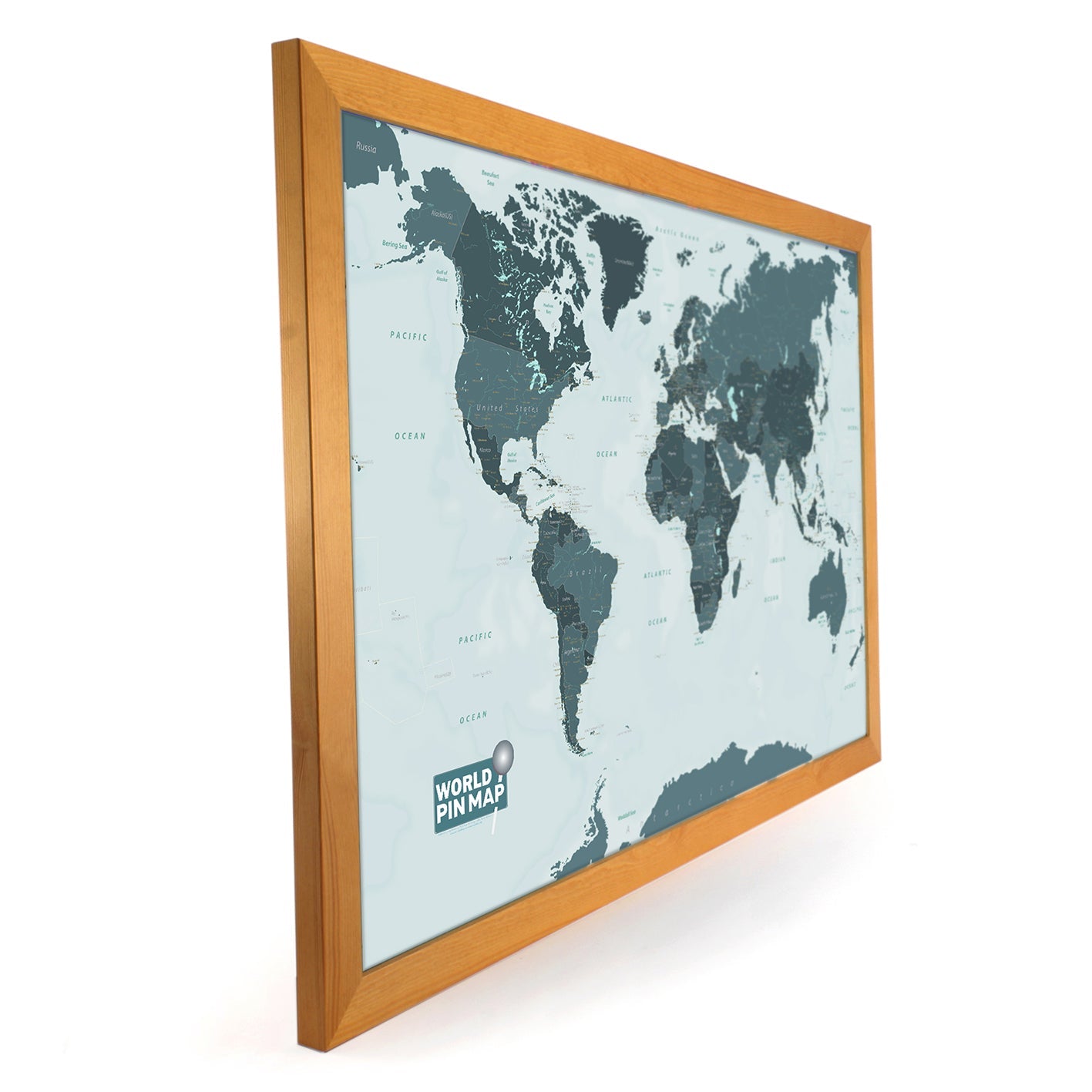 World Map Pinboard