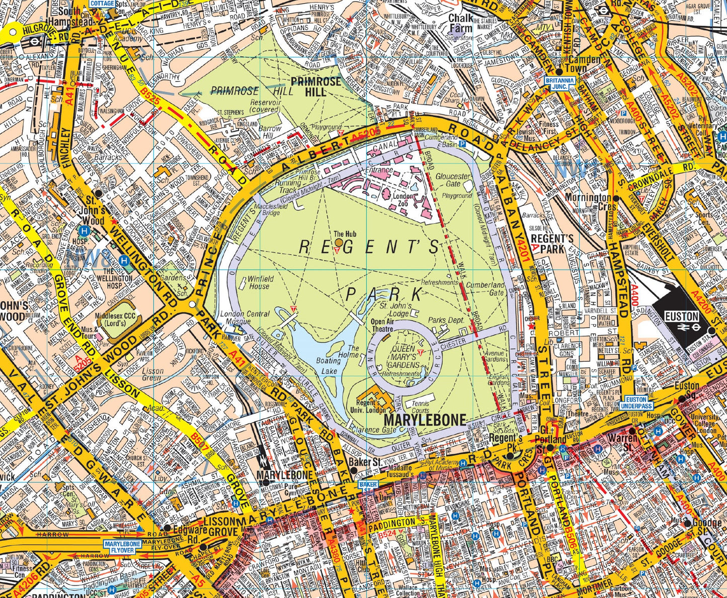 London A-Z Wall Map - Premier Edition