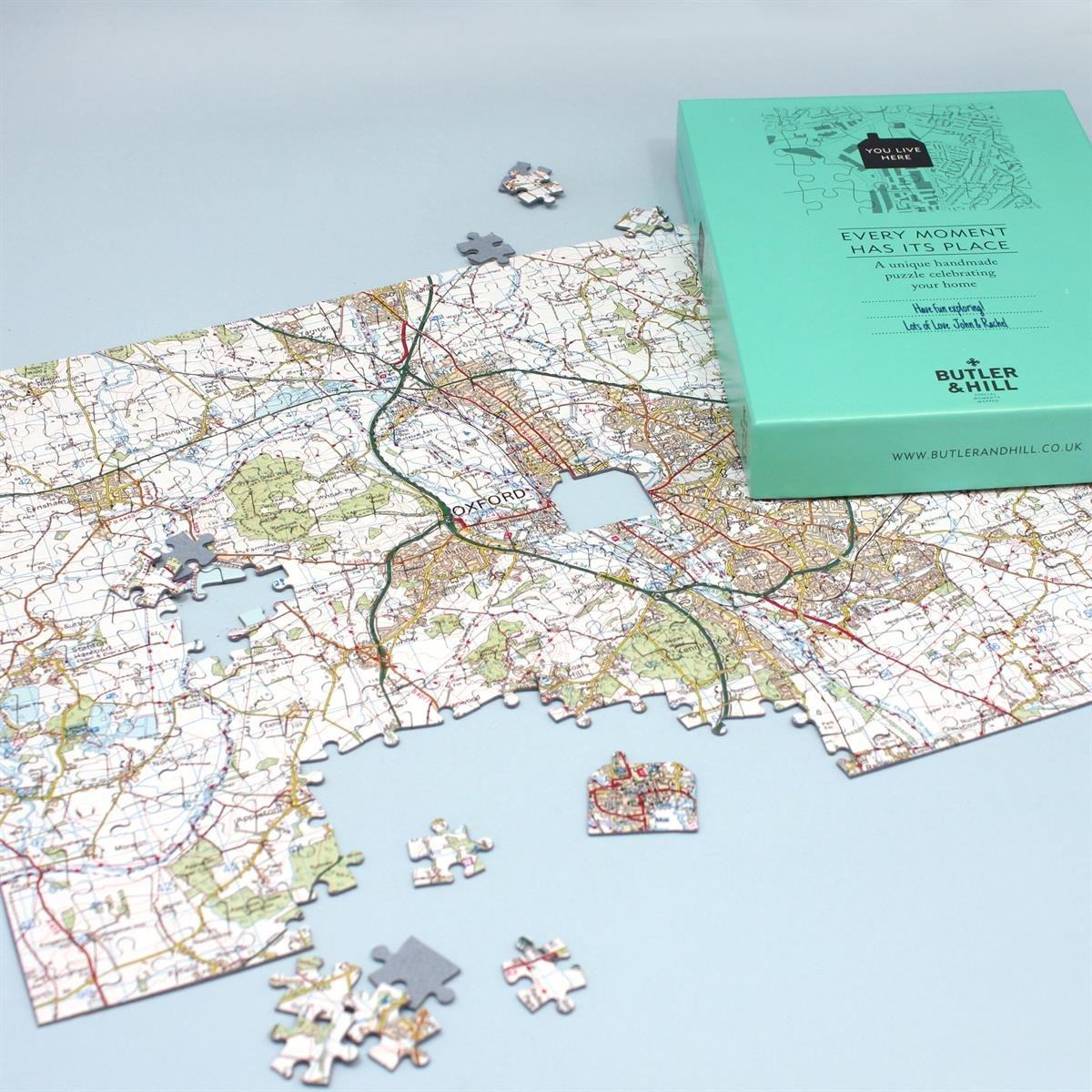 Classroom Resources - Customised Map Jigsaw Puzzle - Centred On Your School