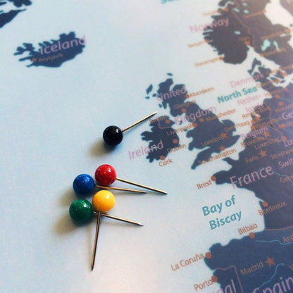 World Map Pinboard