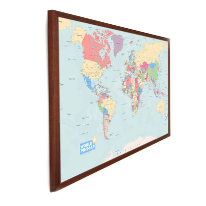 Map Gift - Framed World Pinboard Map