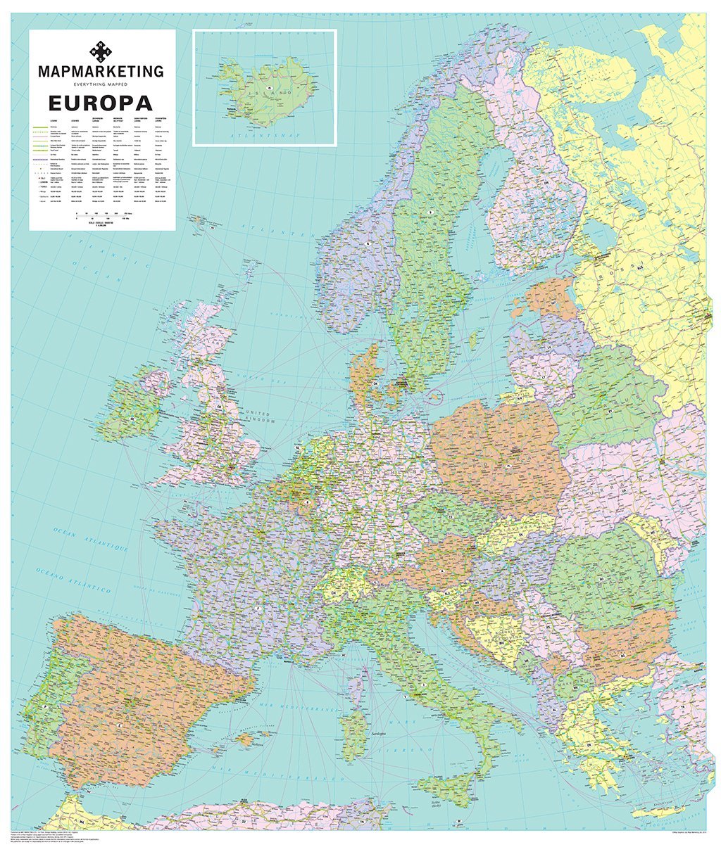 Maps - Europa Political Map Of Europe