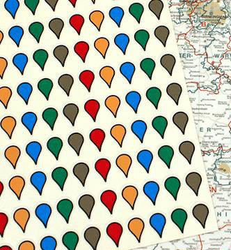 File Sticker Map Drawing Map Stickers for Wall Maps – Geopacks