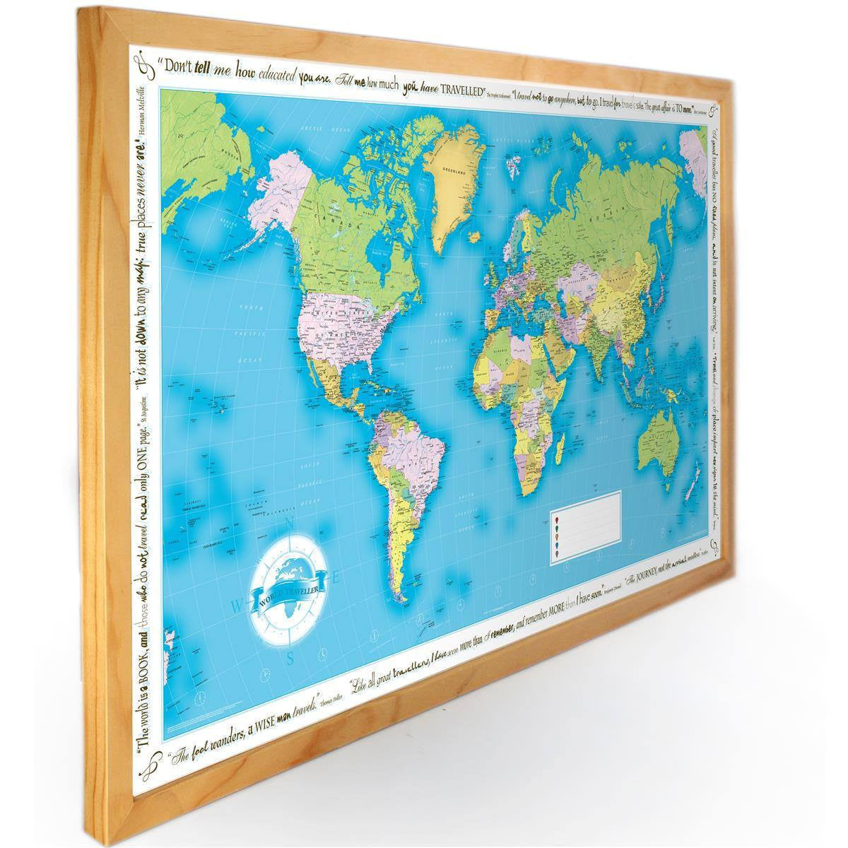 World Traveller Map | World Map Gifts – Geopacks