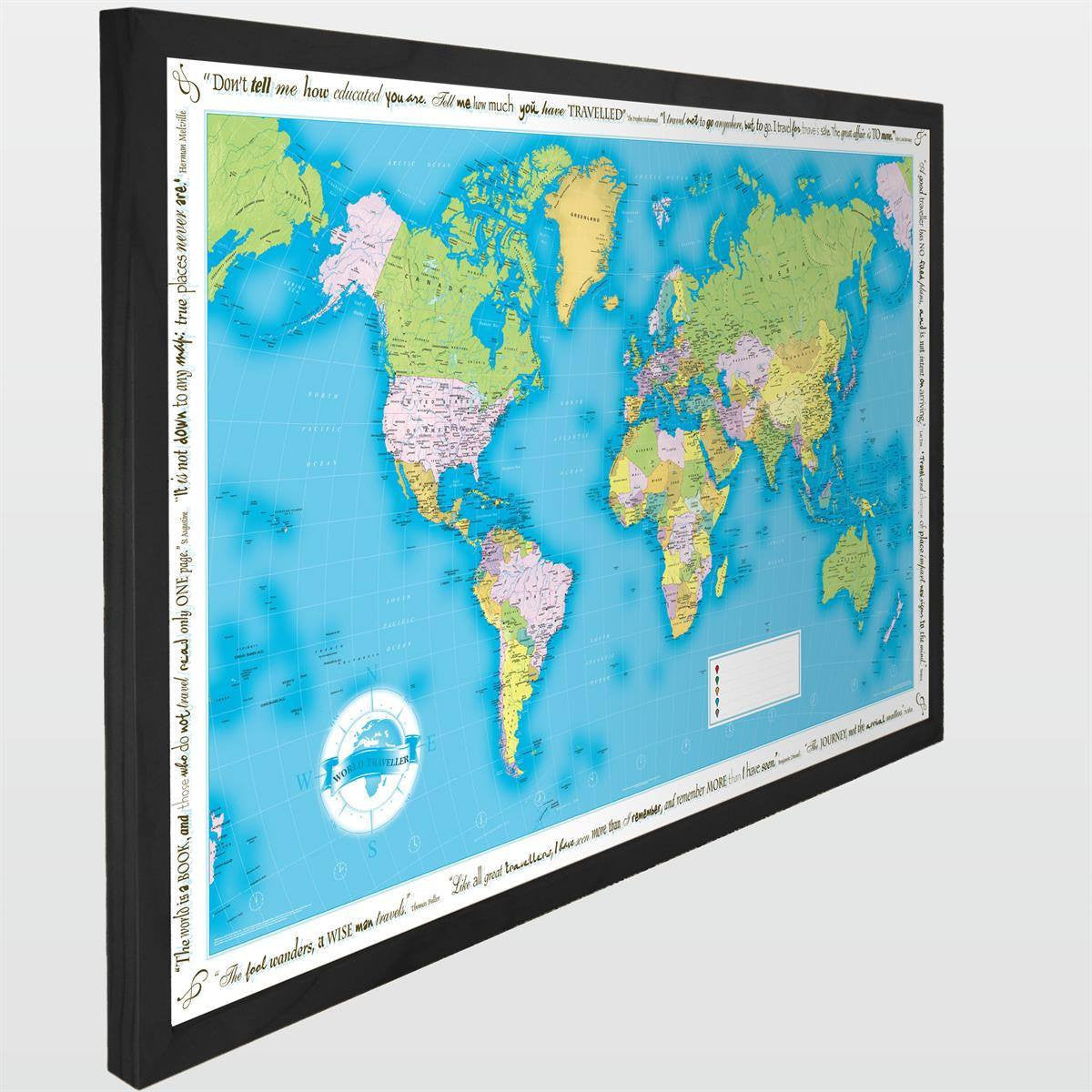 Wall Map - World Traveller Wall Map
